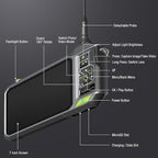 Triple Lens Borescope with 7" IPS Screen, Teslong 1080P HD Industrial Endoscope Inspection Camera with Light, 16.5FT Flexible Automotive Mechanic Scope Tool, Waterproof Pipe Snake Camera in Wall Cam