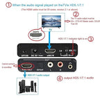 Wilxisum HDMI Earc/Arc Audio Extractor/Adapter, HDMI Earc/Arc to RCA R/L, Optical, 3.5mm Audio Converter