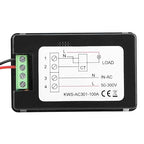 DROK AC Multimeter, 50-300V 0-100A with Open Transformer 110V 220V Voltage Current Power Electric Energy Monitor, Ampmeter Voltmeter LCD Screen for Home-use