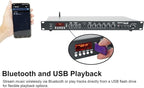 Rockville PPA53 Preamp Pro 1U Preamplifier w/Bluetooth, USB/Computer Interface, Multi-Input, High-Fidelity Audio, for Home Studio Recording & Live Sound