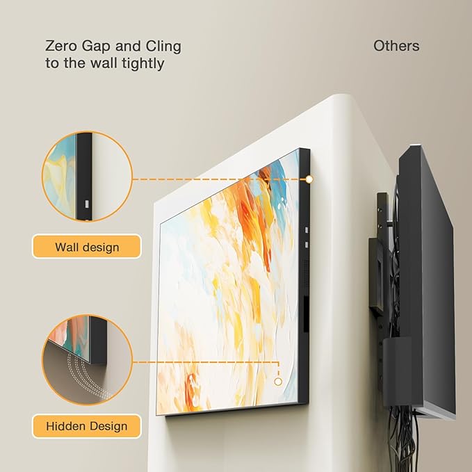 Canlarriz Digital Signage Display 75 inch Wall Mount Digital Menu Board for Restaurants and Stores Advertising Screen 500 nits Ultra-High Brightness 4K UHD Free Web Content Editor Android 4GB + 64GB
