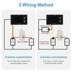 Linkstyle DC 5V-100V & 100A Digital Amp Voltage Meter, Dual Display Current Voltage Meter Gauge with Hall Effect Sensor Transformer