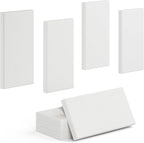 4 Pack High-Density Core with Fabric Cover Acoustic Panels – 24×12×2 In Self-Adhesive Soundproofing and Sound-Absorbing Wall Panels for Echo Reduction in Studio, Theater, or Recording (Linen White)