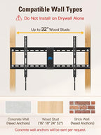 Mounting Dream Tilt TV Wall Mount for Most 42-84 inch TV, Universal Tilt TV Mount Wall Bracket with Low Profile Design, Max VESA 800x400mm and 132 LBS, Easy for Centering on 16", 18", 24", 32" Studs
