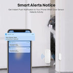 Smart Door Sensor: WiFi Door and Window Sensor, Wireless Design, Instant Alerts, Door Open Contact Sensor for Home Security & Smart Home Automation, Compatible with Alexa Google Assistant(3pack)