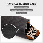 Ghost Cowboy Patchwork Halloween Square Mouse pad, Texture, Waterproof, Anti Slip Rubber Base, Computer Mouse pad, Laptop Mouse pad