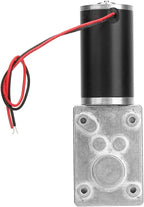 Reversible Gear Motor, DC 24V 8mm Shaft Gear Motor High Torsion Metal Reversible Electric Turbo Speed Reduction Motor for Curtain Machine Advertising Equipment Window Opener(30RPM)