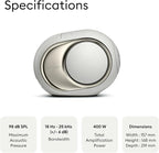 Devialet - Phantom Ultimate 98 dB - Light Pearl - Zero Distortion - High-Resolution Audio Processing - Multiroom Sync. - Home Audio Speaker