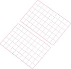 PATIKIL 12"x20" Wire Grid Panel, 2 Pack Board Photo Pictures Memo Display Grid Panels Hanging Organizer Wall Decorative Panel for Home Office Wedding, Pink