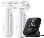 SwitchBot Smart Automatic Curtain Opener 2 Packs with Hub3 - Bluetooth Remote Control with App/Timer, High-Performance Motor, Unlimited Power, Compatible with Alexa, Google Home, HomeKit