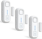 Sanjie Door Alarm with Instant and Delayed Alerts 30s/1min/2min/4min, Door Window Ajar Alarms for Kids Safety/Home Security, Volume 0-120dB, Left Open Alert for Freezer Fridge Home, 3 Sensor