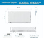 2x4 FT LED Light Flat Panel, 40-72W, 5 CCT 3K | 3.5K | 4K | 5K | 6.5K, Dimmable Recessed Drop Ceiling Lights, 3750/5000/6250/7500/9000 Lumens, Lay in Fixture for Office, 120-277V, UL DLC (16 Pack)