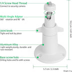 UYODM 2 Pack Wall Mount Holder Compatible with SimpliSafe Outdoor Security Camera, 360°Rotation Security Bracket with 1/4 Screw Thread , Camera Not Included (White)