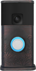 Garden Video Doorbell Cover (Compatible with Ring Battery Doorbell - 2024 Release) (Oiled Bronze)