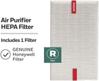 Honeywell HEPA Air Purifier Filter R, 1-Pack for HPA 100/200/300, 3000 and 5000 Series - Airborne Allergen Air Filter Replacement Targets Wildfire/Smoke, Pollen, Pet Dander, and Dust