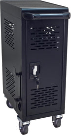 16 Device Mobile Charging Station for Laptops/Tablets/iPads/Chromebooks,16 Bay Lockable Charging Cabinet with Cable Management & Power Strip Included, Laptop & Tablet Storage Carts,Easy Assembly