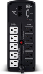 CyberPower CP850PFCLCD PFC Sinewave UPS Battery Backup and Surge Protector, 850VA/510W, 10 Outlets, AVR, Mini-Tower; UL Certified