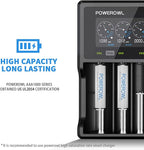POWEROWL AAA Rechargeable Batteries High Capacity, Low Self Discharge HR03 Battery 1000mAh 1.2V NiMH, 16 Pack