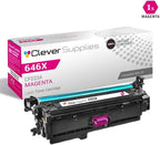 CS Replacement Toner Cartridge Compatible with HP CM4540fskm CE264X Black CF031A Cyan CF032A Yellow CF033A Magenta 646A & 646X Color CM4540f MFP Color CM4540fskm 8 Color Set