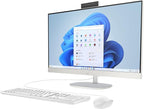 HP 27 FHD AIO PC (Intel 12-Core Ultra 7 255U, 64GB DDR5 RAM, 2TB SSD + ext 256GB SSD Dock, MS Office 2021, W11 Pro, HDMI, RJ45, WiFi 6, FHD Webcam, Wireless KB+Mouse) - All in One Business Desktop