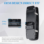 WUANGKI Power Control Window Switch | Front Driver Side | 8+3 Pins | Compatible with 2012 Chrysler 300 Dodge 2011-2012 Journey 2016-2018 Ram 1500 2500 3500 19-21 Ram 1500, 19-21 Classic OE# 56046826AE