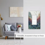 Bvtewkhz Wildflowers Rustic Flowers Floral Plants Light Switch Covers Wall Plate Decorative Vintage Mountain 1 Gang Single Rocker Electrical Faceplate Switch Plates for Bathroom Kitchen Home