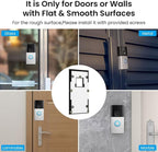 No-Drill Adhesive Mount for Ring Video Doorbell, Doorbell Bracket for Home Apartments Office (for Ring Video Doorbell 4, Battery Doorbell Plus/Pro)