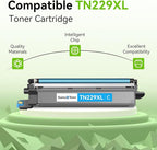 swiss toner Compatible TN229XL TN229 Toner Cartridges 5 Pack Replacement for Brother MFC-L3720CDW MFC-L3780CDW HL-L3280CDW HL-L3220CDW HL-L3300CDW Printer, BK/BK/C/M/Y