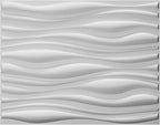 Art3d Decorative 3D PVC Wall Panel for Interior Décor, 6-Pack 24.6 x 31.5 in., Wave 2