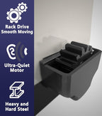 Blütezeit 1400lb Sliding Gate Opener, Solar Power | WiFi Control | Battery Backup, Rack-Drive Automatic Slide Gate Motor with IR Sensor Remote Complete Kits (Solar Panel NOT Included)