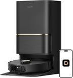 DREAME L50 Ultra Robot Vacuum and Mop Black with Auto-Empty and Mop Self-Cleaning, Precise Obstacle Avoidance, 19,500Pa Suction, HyperStream Detangling DuoBrush