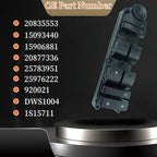 20835553 Driver Side Power Master Control Window & Door & Mirror Lock Switch,Fits for 07-14 Chevy Silverado 1500 2500 3500 Avalanche Suburban 1500 2500 Tahoe/GMC Sierra 1500 2500 3500 Yukon Yukon XL