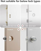 Electronic Smart Door Lock Fingerprint Door Lock with Keypad，Smart Lock for Front Door Children Proof IC Card,40–90mm Multipoint Locks (Not Suitable Patio Mortise Lock)(OSP Mirror Silver)