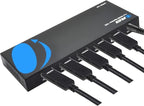 OREI HDMI Splitter 1 in 4 Out – 1x4 4K@60Hz HDMI 2.0 UHD Powered 4-Port HDMI Splitter with HDCP 2.2, EDID Management, 18Gbps Bandwidth – 4-Way Output for TV, Fire Stick, PS5, Blu-ray