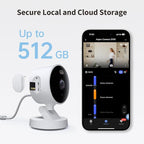 Aqara G100, 2K Indoor/Outdoor Security Camera, HomeKit Secure Video, 2-Way Audio, Spotlight Color/IR Night Vision, AI Detection, 140° FOV, Wi-Fi 6, Supports HomeKit, Alexa, Google and IFTTT, Black