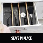 GORILLA GRIP powerGRIP Drawer Shelf and Cabinet Liner, Thick Strong Hold, Non-Adhesive Liners Protect Kitchen Cabinets and Cupboard, Bathroom Drawers, Easy Install, Breathable Mat, 12" x10', Charcoal