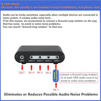 TENEALAY 4-Way 3.5mm Stereo Audio Switch Input Signal Source Switcher Selector Splitter Box with line Volume Controller (4 in 1 Out / 1 in 4 Out) -MC41
