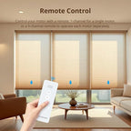 Blindsmart Rechargeable Tuya Zigbee Roller Blinds Motor for 38mm Tube, Motorized Window Shades Automatic Blinds Curtain Opener APP Control, Zigbee Hub Required (with 1-Channel Remote)