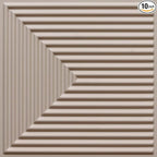 From Plain To Beautiful In Hours 9004 Depth Tier PVC 12 in x 12 in Peel and Stick Wall Panels (Covers / 10 sq.ft), Rodeo Dust, 10 Piece