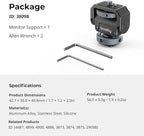 SmallRig Camera Monitor Mount Lite with Cold Shoe, Swivel 360° and Tilt 180° Holder for Field Monitor, LED, Flash and Video Shooting Photography Accessories, Max Load Capacity of 90° Tilt 3.2kg