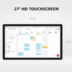 Large Touchscreen Monitor Digital Electronic Calendar, Downloadable APP,10-Point Touch,16:9 Display, Android 13 with 8GB RAM & 128GB ROM,Perfect for Office, Business, and Home (27 inch)