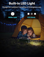 YKPOWER Portable Power Station 150W, 133.2 Wh/36000mAh Fast Charging, Portable Power Bank with 5 Outputs, AC Outlets, LED Light for Backup Home Outdoor Emergency Travel Camping RV