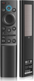 BN59-01357A Solar Voice Remote for Samsung TVs - Compatible with Frame/Neo QLED 4K/8K UHD Smart TVs (VG-TM2180ES/ZA), 3 App Shortcuts & Solar Charging