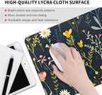 Dreamy Floral Pattern Square Mouse pad, Texture, Waterproof, Anti Slip Rubber Base, Computer Mouse pad, Laptop Mouse pad