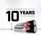 Energizer AA Batteries, Max Double A Battery Alkaline, 4 Count (Pack of 2)