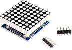 Azuocn 5PCS MAX7219 8x8 Dot Matrix LED Display Module 5V MCU Control MAX7219 LED Dot Matrix DIY Kit (Blue)
