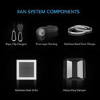 AC Infinity CLOUDWAY Whole House EC Fan S12, 1600 CFM with Remote 10-Speed Wireless Fan Controller, 12” Ceiling Mount House Attic Vent, Exhaust Home Ventilation System