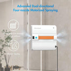 Mamibot W120-DP Robot Window Cleaner for High-Rise Glass - 3200Pa Strong Suction, Multiple Cleaning Modes,4 Water Spray Nozzles,Edge Detection Technology,App&Remote Control(Orange)