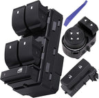 Obaee Power Window Control Switch Button & Front Driver Side Door Lock & Mirror Switch Compatible with Chevrolet Silverado/GMC Sierra 1500 2500 HD 3500 HD 2007-2013