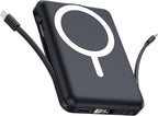 for Magsafe Portable Charger - 10000mAh Battery Pack for Magsafe with USB-C Cable and PD 20W USB C Fast Charging LED Display, Magnetic Wireless Power Bank for iPhone 17/16/15/14/13/12/Pro/Pro Max